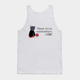 Robert Heinlein Cat Quote Tank Top